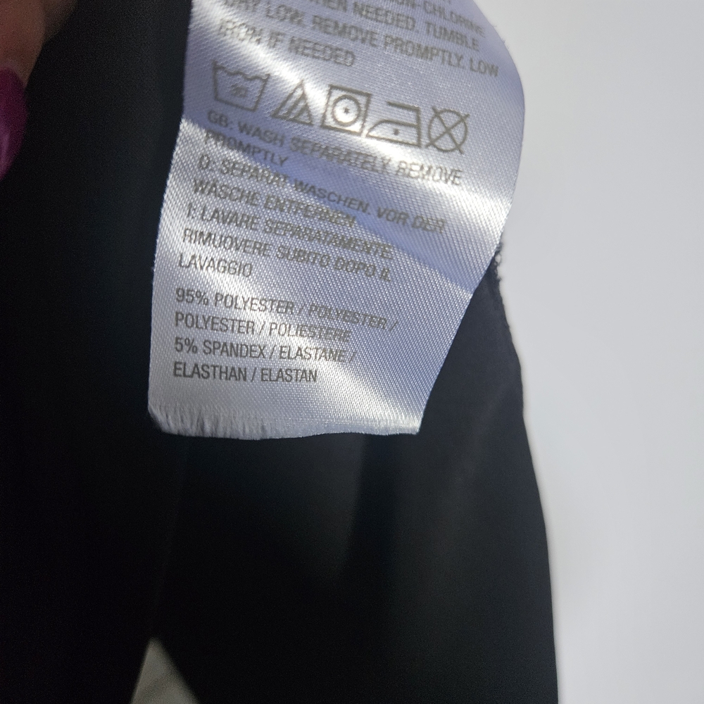 Susan Graver Black Long Sleeve V-Neck Tunic Shirt - Picture 3 of 4